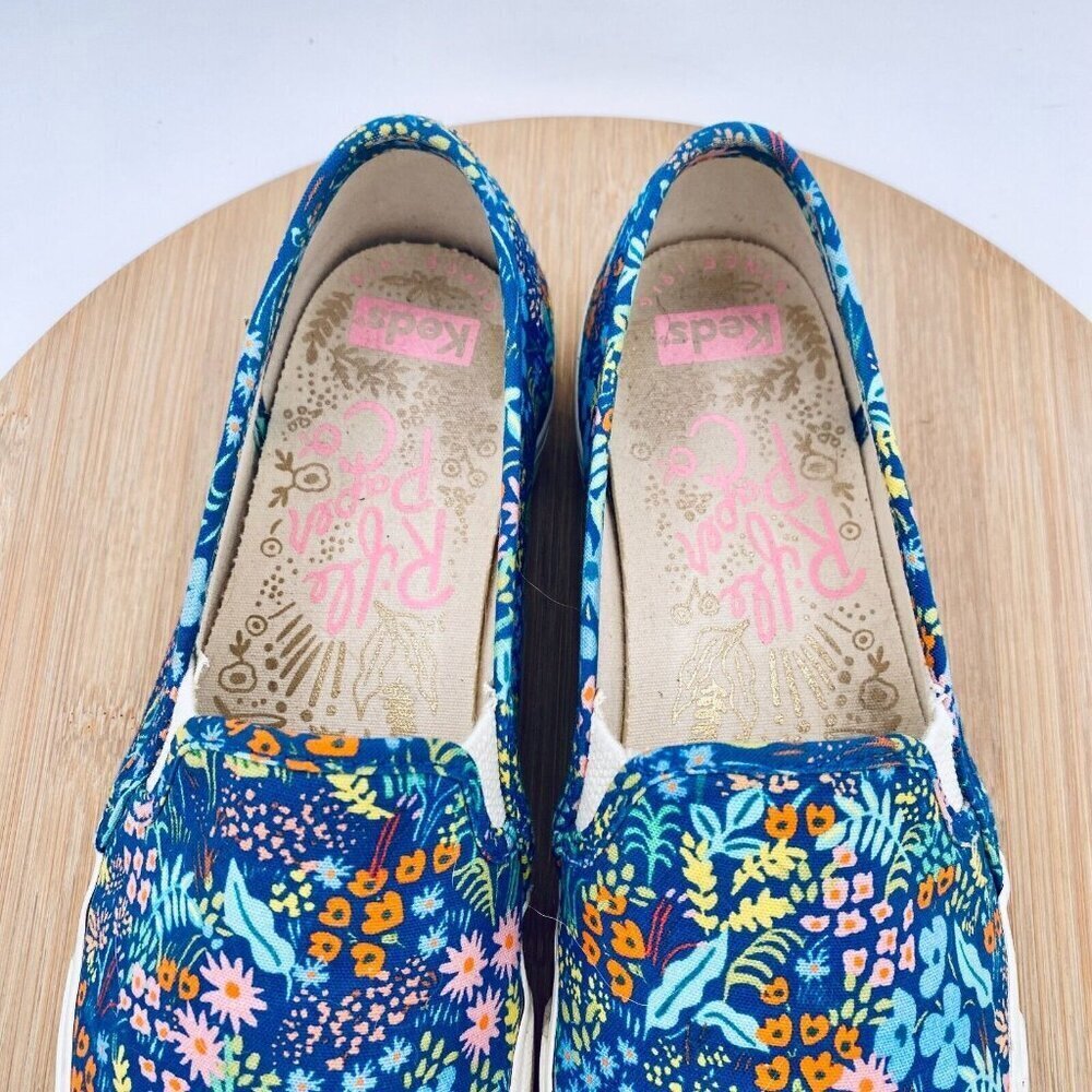 Keds Rifle Paper Co Shoes Womens 8.5 Multicolor Floral Canvas - Picture 4 of 11